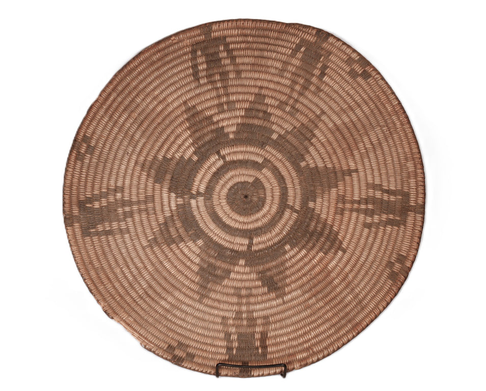 Antique Pima Gambling Tray Basket