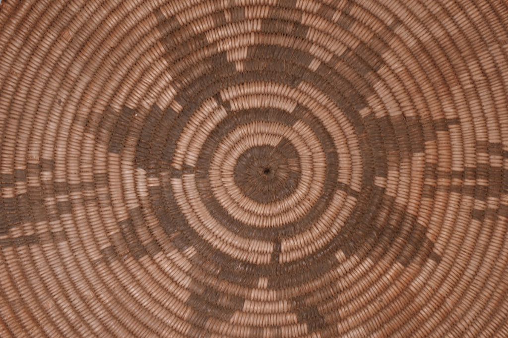 Antique Pima Gambling Tray Basket