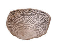 Anasazi Half Black and White Bowl Pottery