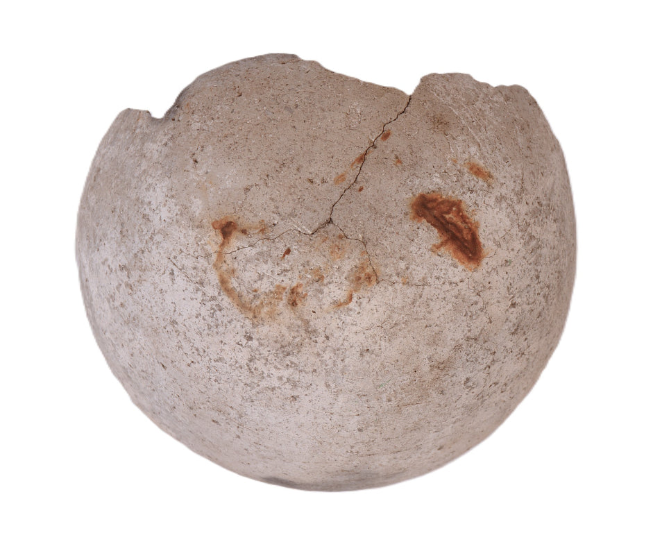 Anasazi Half Black and White Bowl Pottery