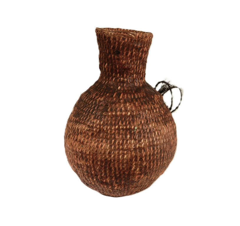 Apache Tus;  Pitched Water Basket