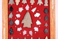 Framed Arrowheads, Points and beads