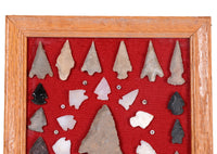 Framed Arrowheads, Points and beads