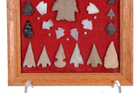 Framed Arrowheads, Points and beads