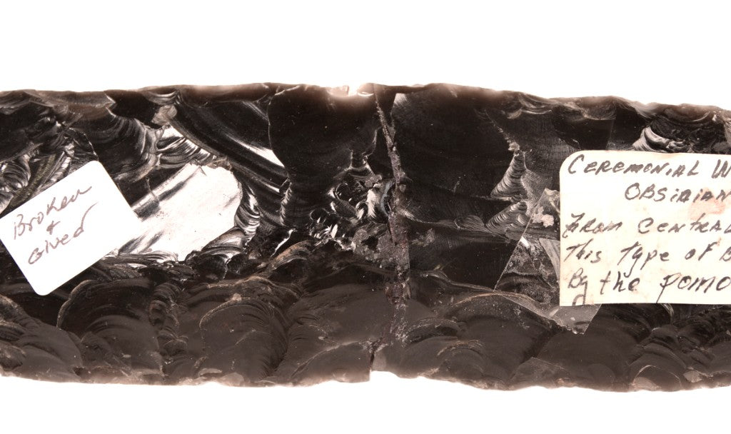 Pomo Ceremonial White Deer Dance Blade