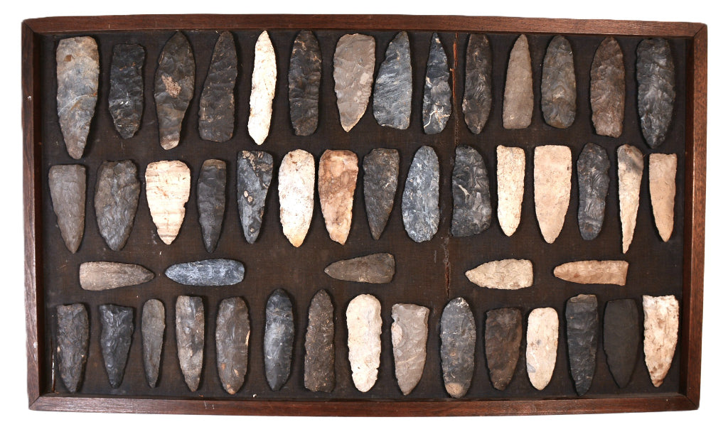 Framed Rock Scrapers and Knife Blades