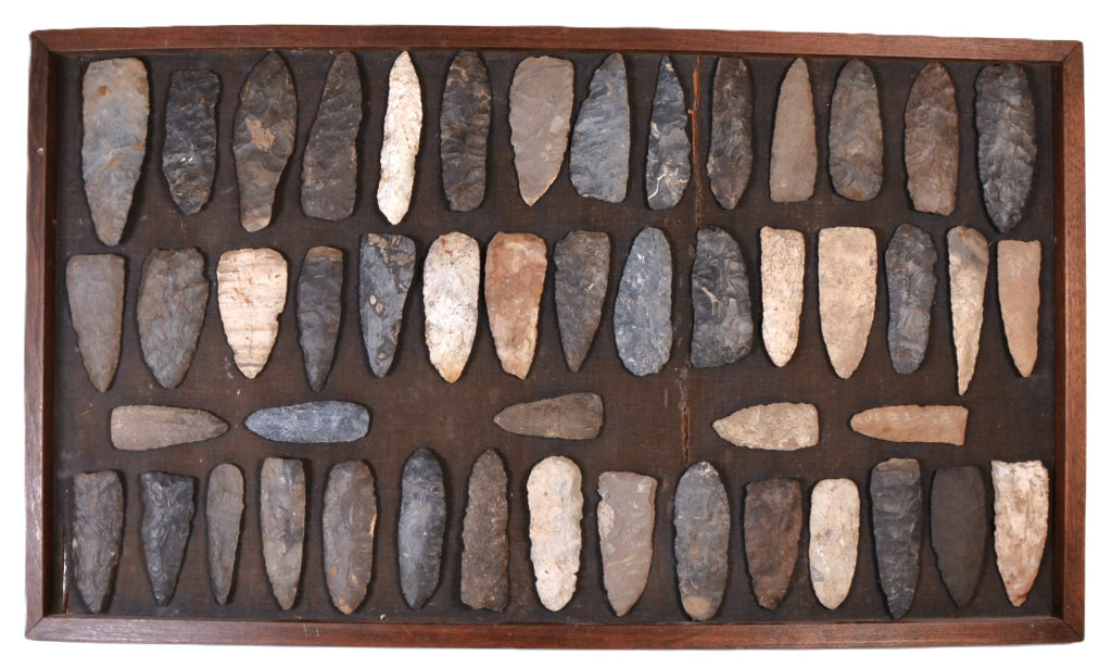 Framed Rock Scrapers and Knife Blades