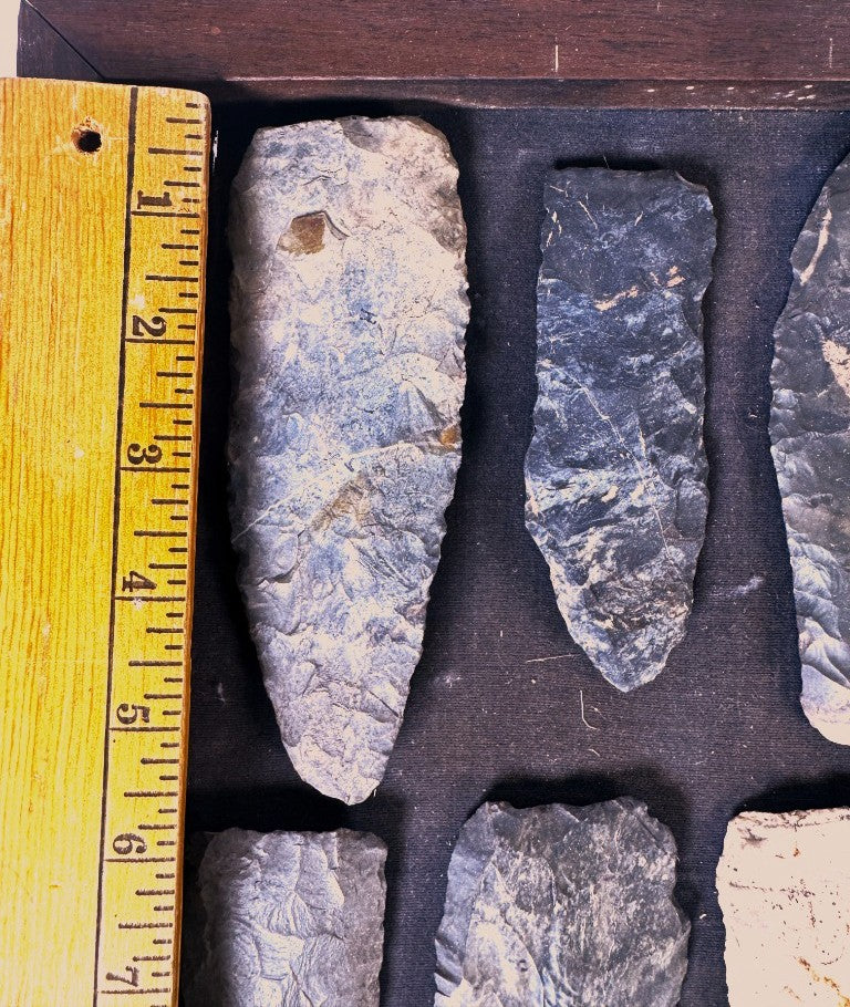 Framed Rock Scrapers and Knife Blades