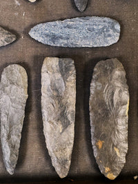 Framed Rock Scrapers and Knife Blades
