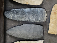 Framed Rock Scrapers and Knife Blades