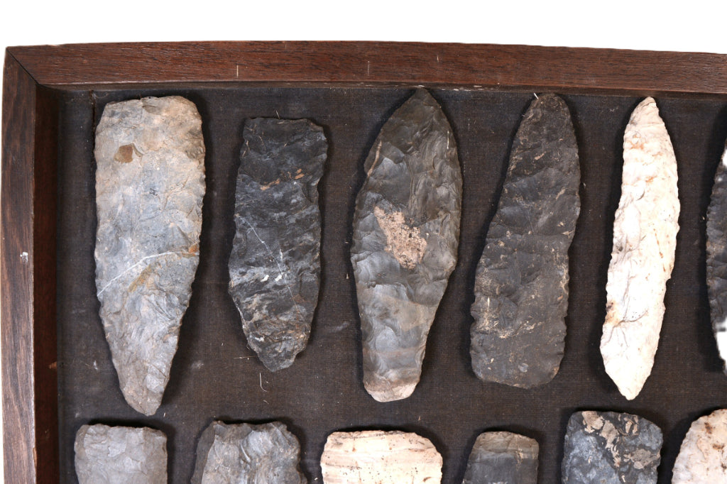 Framed Rock Scrapers and Knife Blades