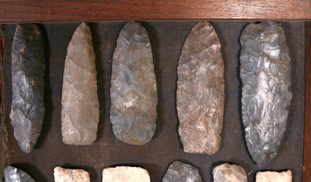 Framed Rock Scrapers and Knife Blades