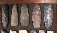Framed Rock Scrapers and Knife Blades