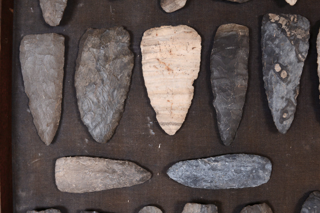 Framed Rock Scrapers and Knife Blades