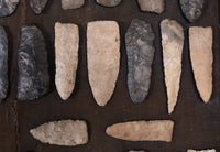 Framed Rock Scrapers and Knife Blades
