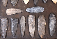 Framed Rock Scrapers and Knife Blades