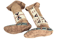 Cheyenne High Top Beaded Moccasins