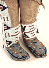 Cheyenne High Top Beaded Moccasins
