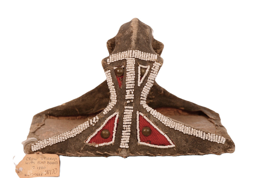 Plains Indian Beaded Crow Stirrup