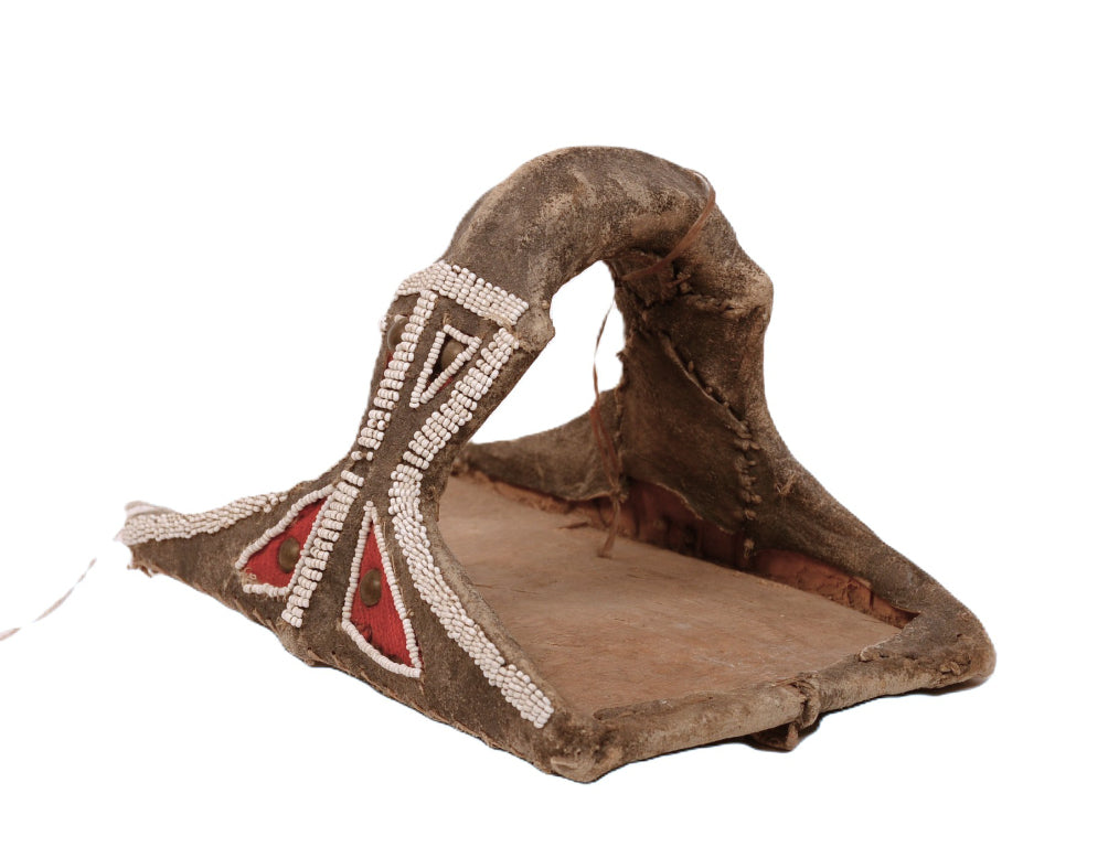 Plains Indian Beaded Crow Stirrup