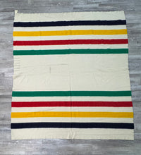 Large Vintage Hudson's Bay Point Trade Blanket