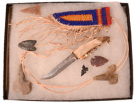 Plains Framed Knife Point and Arrowhead Artifacts