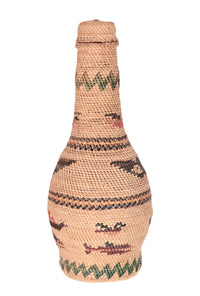 Makah Woven Bottle Basket with Lid