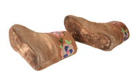 Cree Beaded Hide Moccasins
