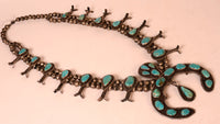 Navajo Naja Squash Blossom Necklace