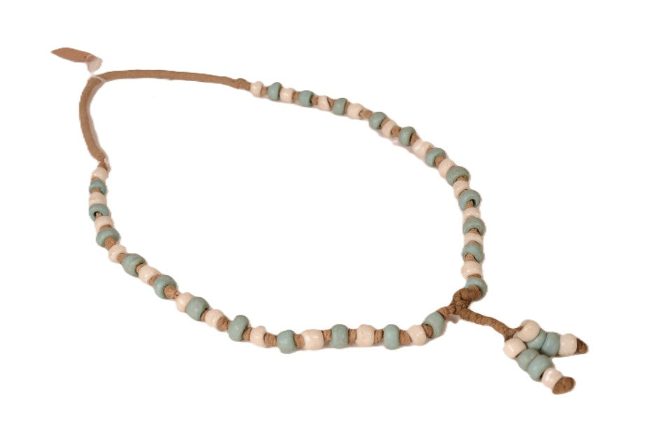 Padre Blue and White Trade Beads Necklace