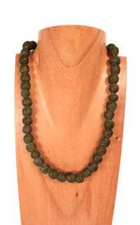African Green Trade Beads Necklace
