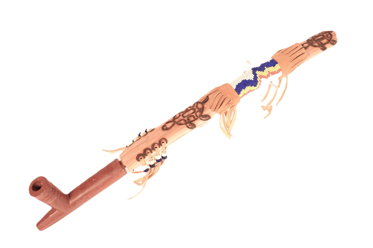 Sioux Indian Beaded Pipe