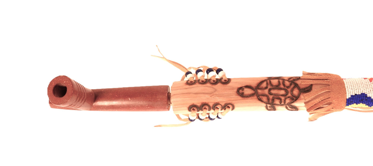 Sioux Indian Beaded Pipe