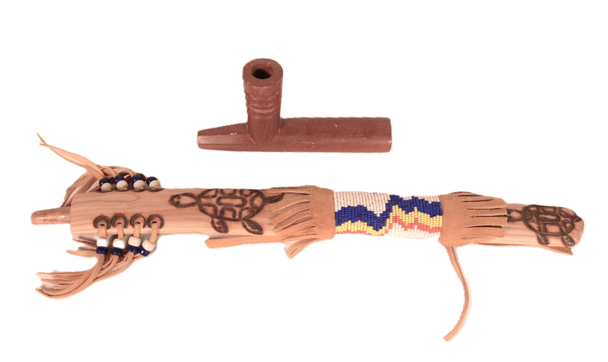 Sioux Indian Beaded Pipe