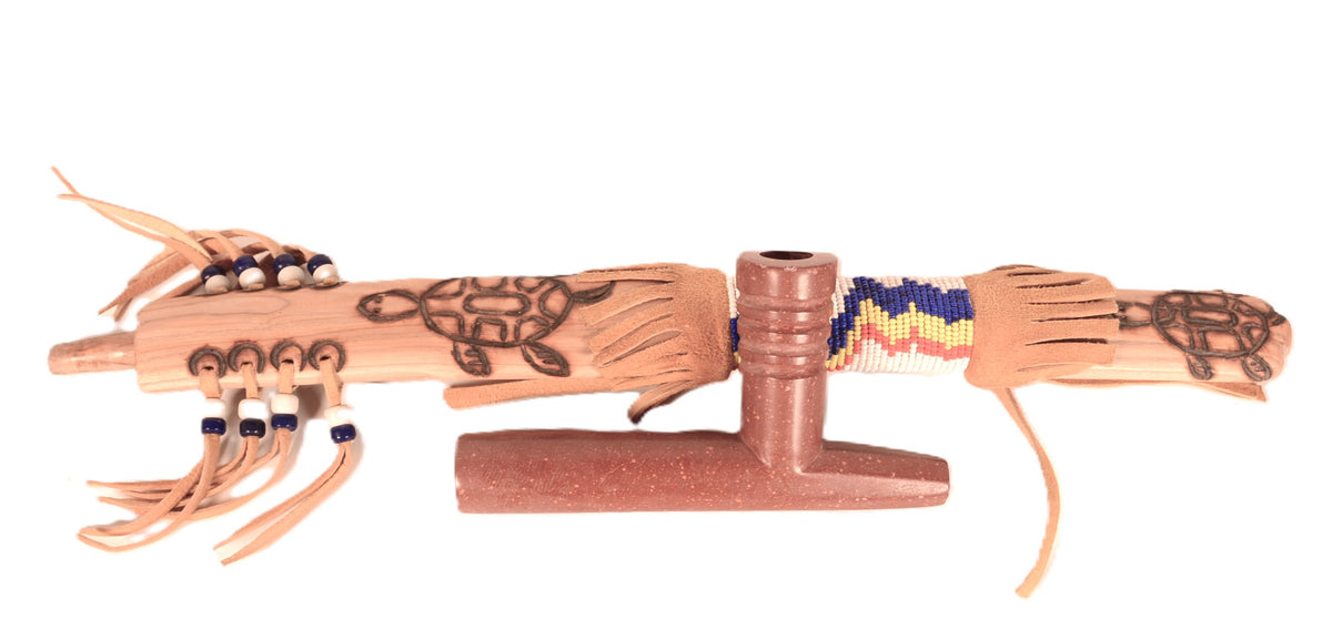 Sioux Indian Beaded Pipe