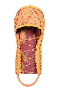 Apache Beaded Cradle with Doll