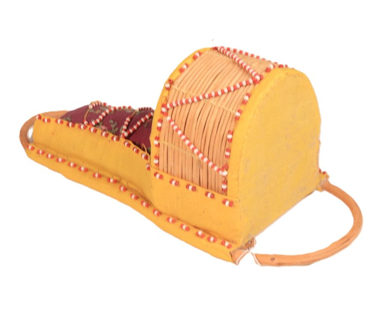 Apache Beaded Cradle with Doll