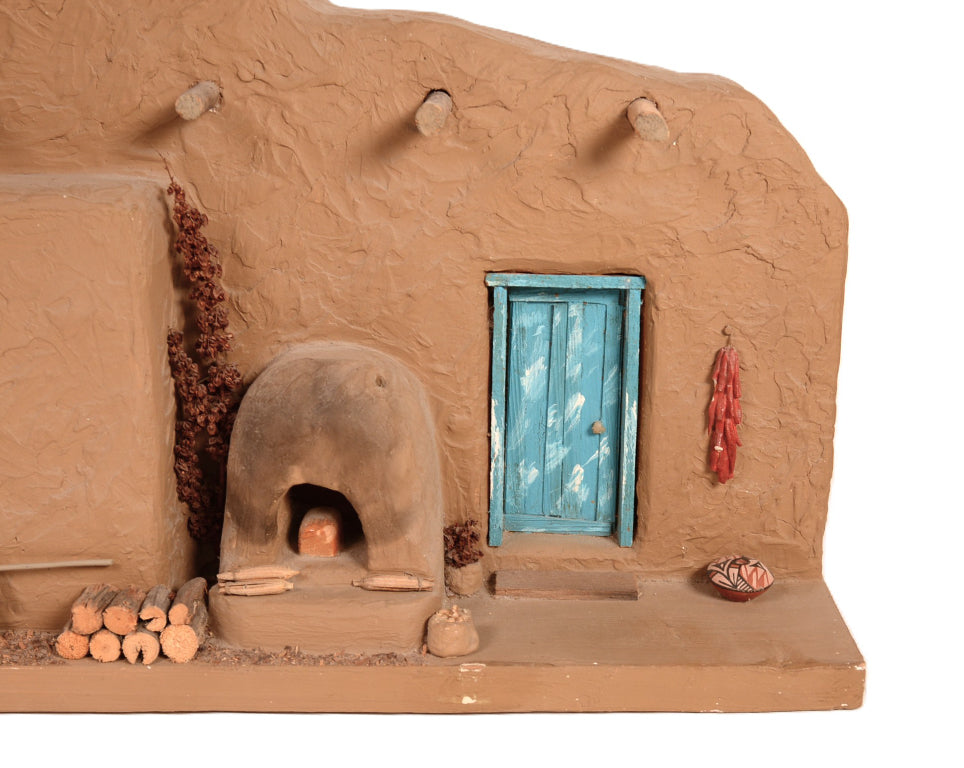 Jemez Pueblo Adobe House in Southwestern Style By AG