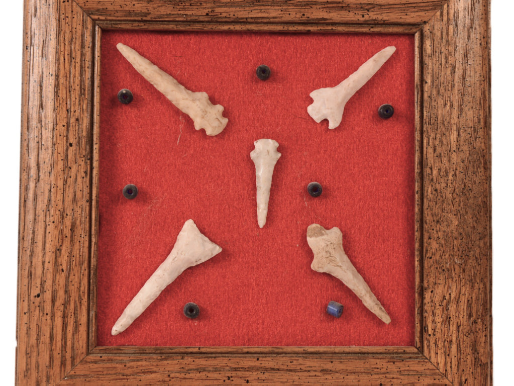 SW Missouri Framed Drills and Beads Artifacts