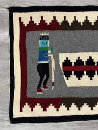 Navajo Blue Face Yei Bei Chi Throw Rug&nbsp;