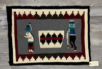 Navajo Blue Face Yei Bei Chi Throw Rug&nbsp;