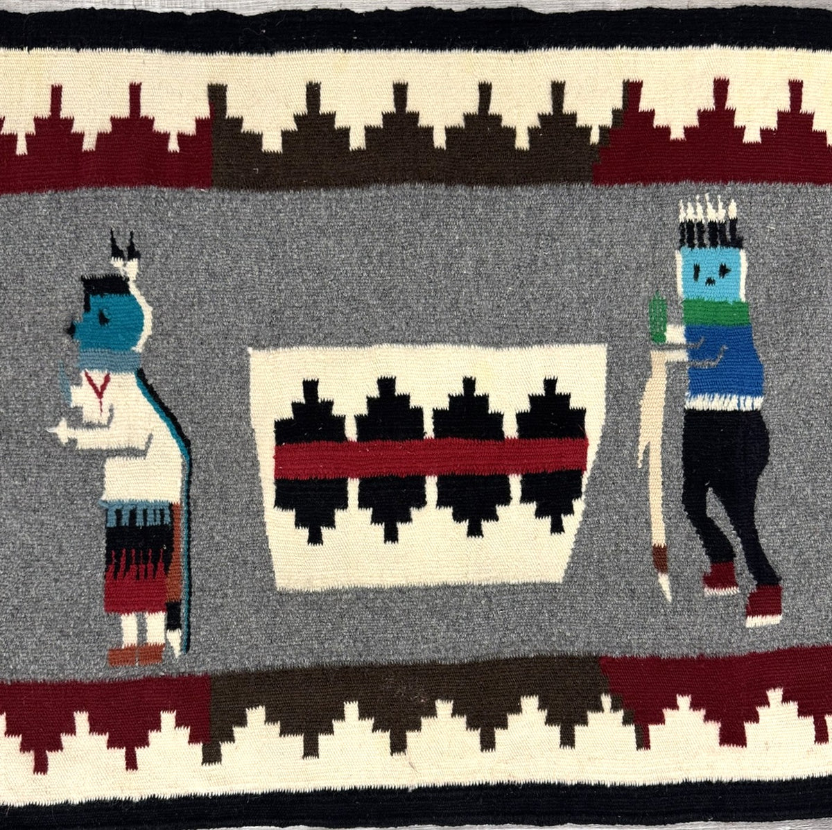 Navajo Blue Face Yei Bei Chi Throw Rug&nbsp;