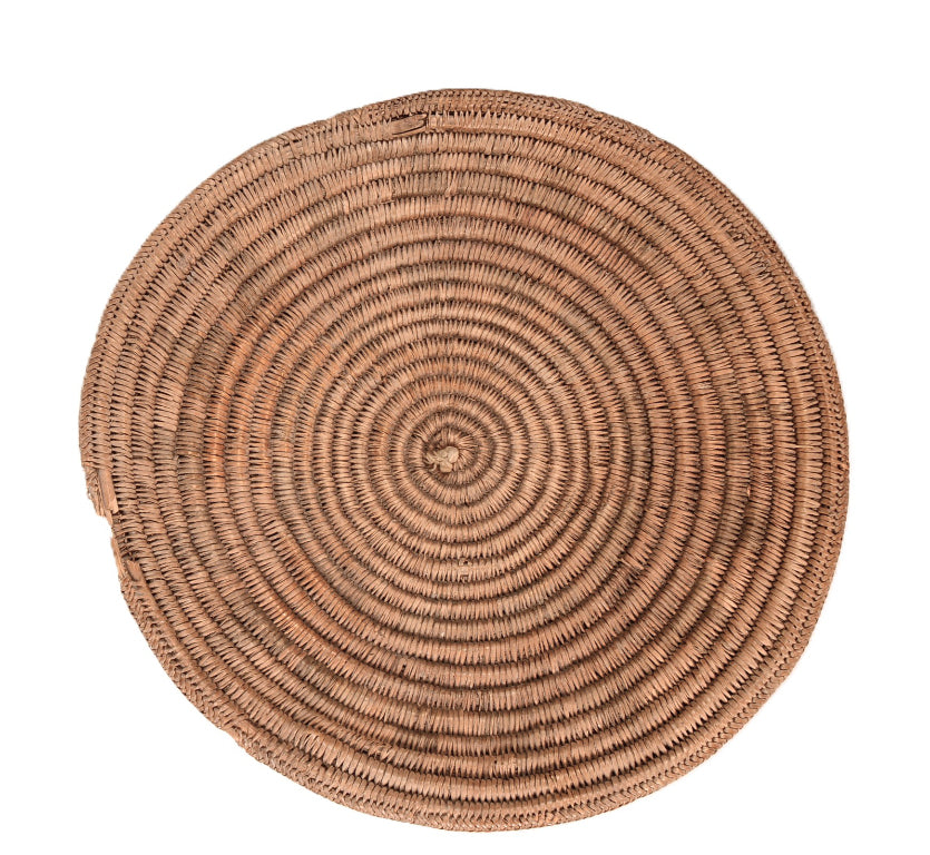 Navajo Round Wedding Coiled Tray Basket