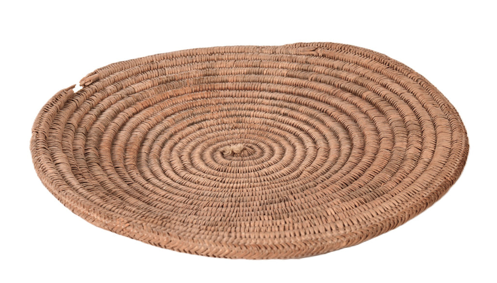 Navajo Round Wedding Coiled Tray Basket