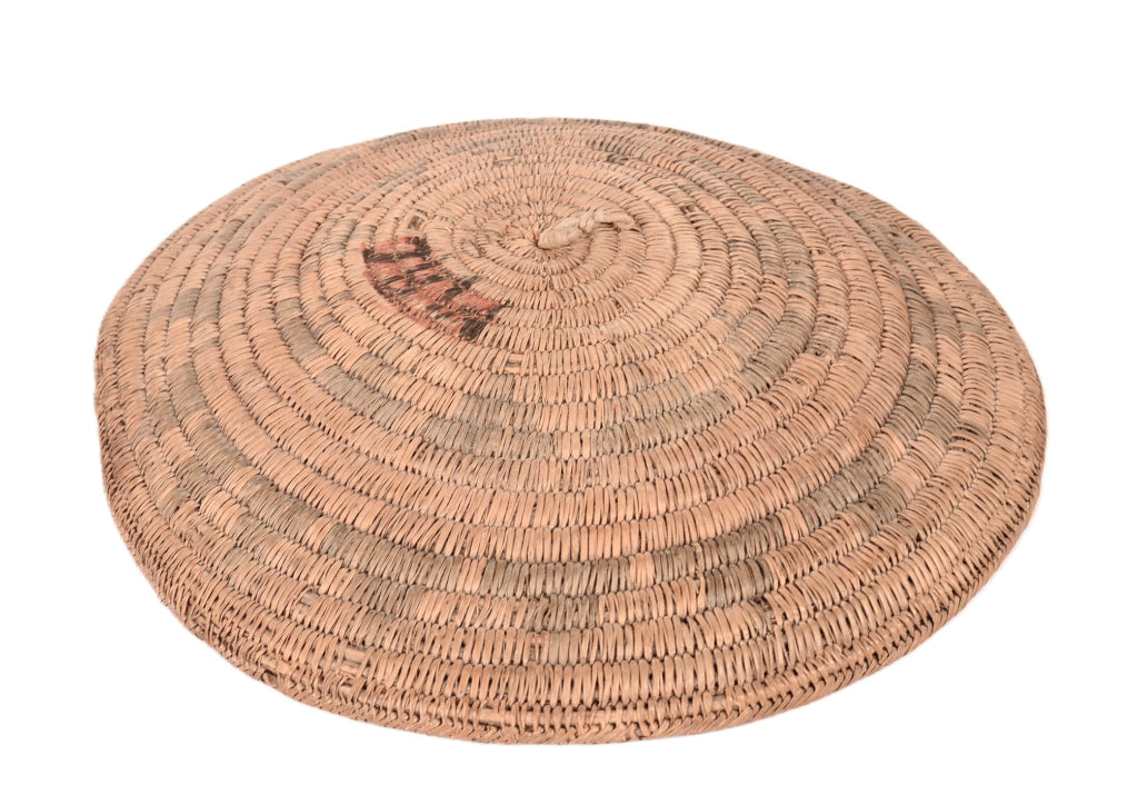 Navajo Round Wedding Coiled Tray Basket