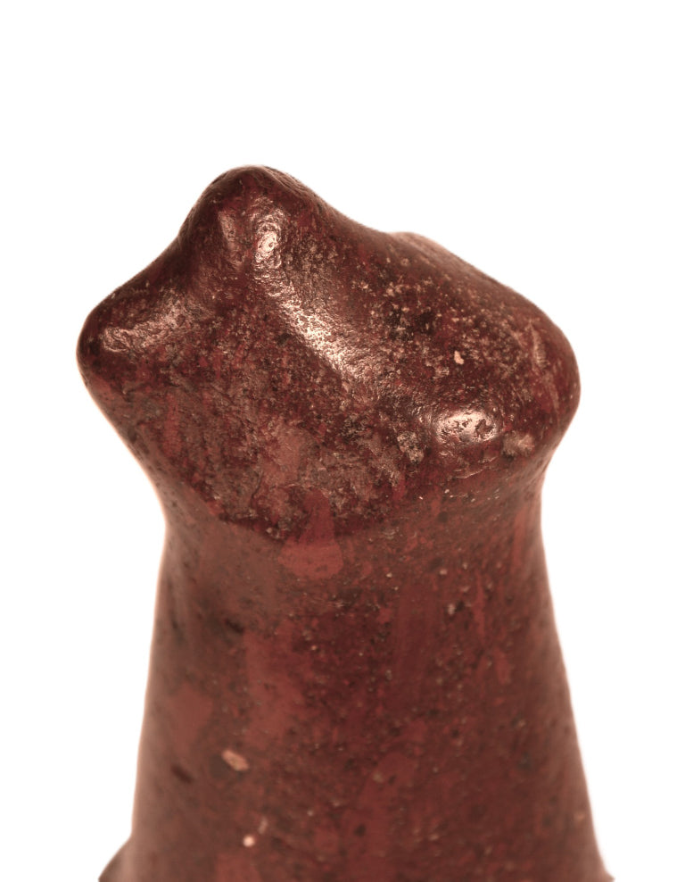 Rare Columbia River Red Hematite Bear Effigy Pestle/Maul