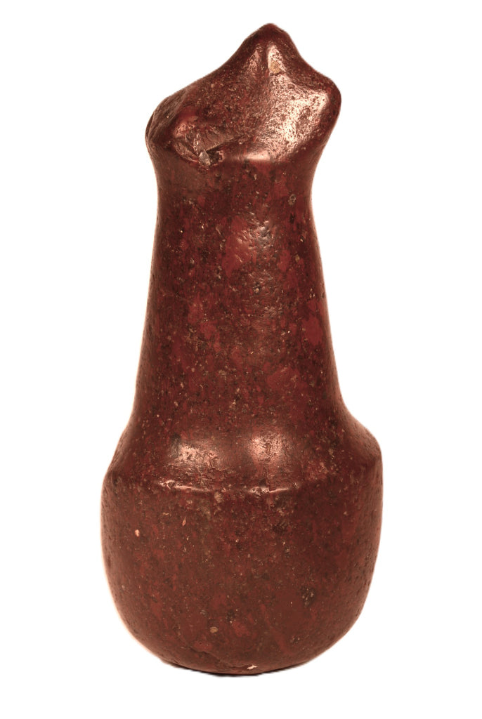 Rare Columbia River Red Hematite Bear Effigy Pestle/Maul