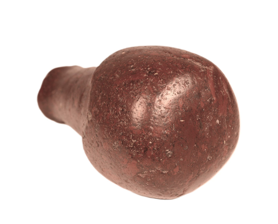 Rare Columbia River Red Hematite Bear Effigy Pestle/Maul