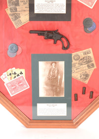 Framed Patt Garrett and Billy the Kid Portraits
