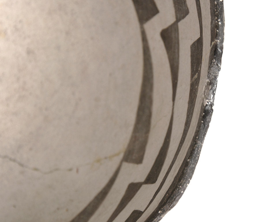 Anasazi Pottery "Pour" Bowl, Black on White